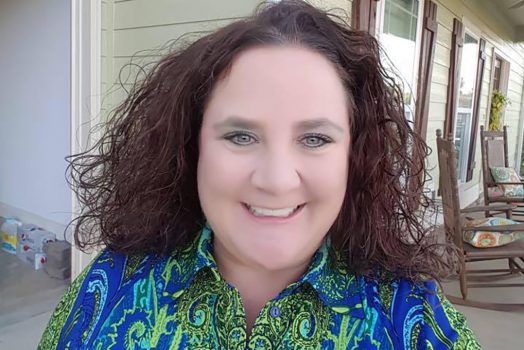 Woman smiling