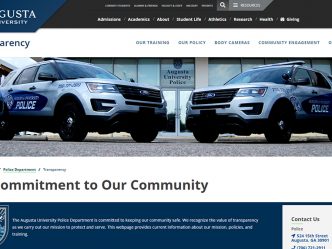 Police webpage