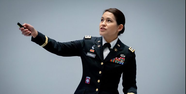 Julianna Rodriguez presenting at the Georgia Cyber Center