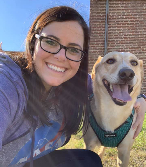 Woman with dog