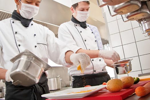 Two male chefs