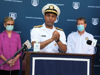 People at press conference