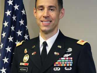 Man in military uniform