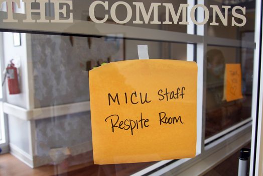 sign on door