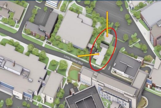 aerial diagram of buildings