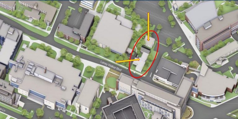 aerial diagram of buildings