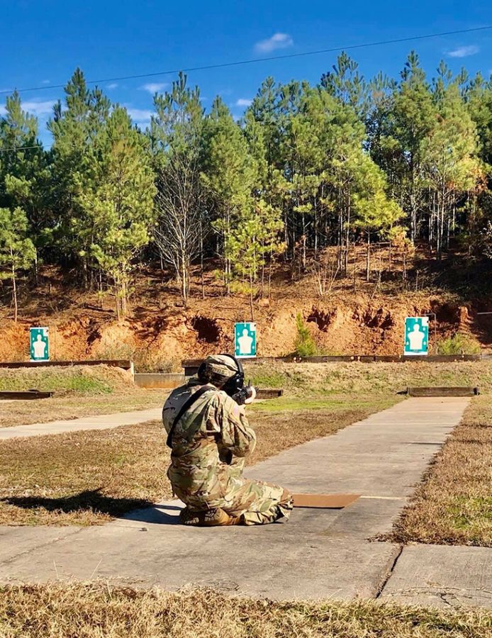 cadet firing rifle