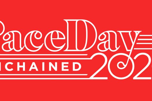 White PaceDay logo on read