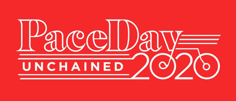 White PaceDay logo on read