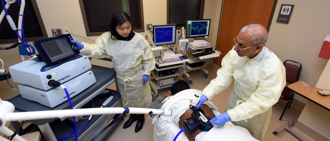 Doctor with patient