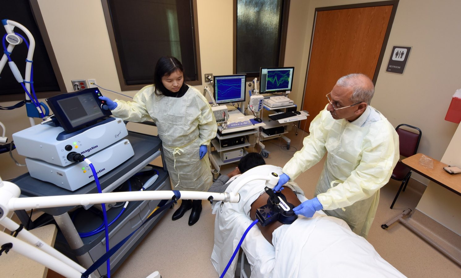 Doctor with patient