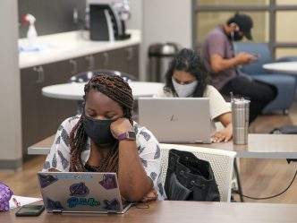 Students at laptops