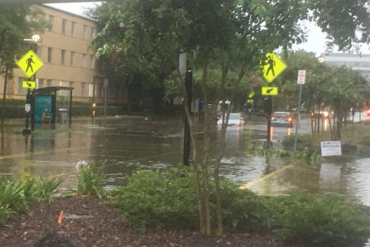 Flooded street