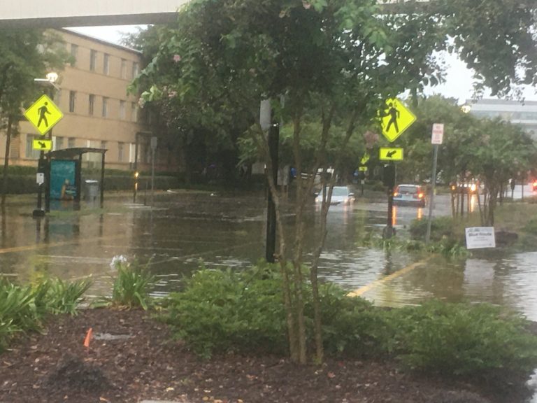 Flooded street