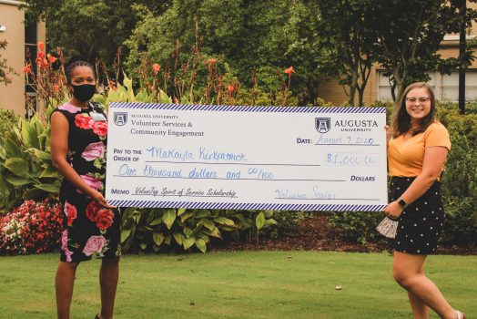 Women with check