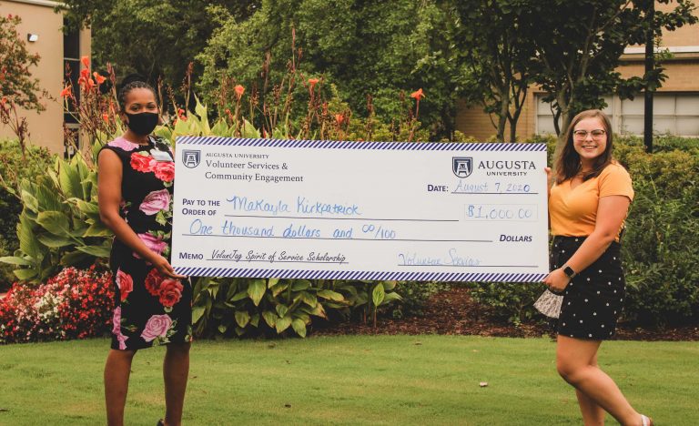 Women with check