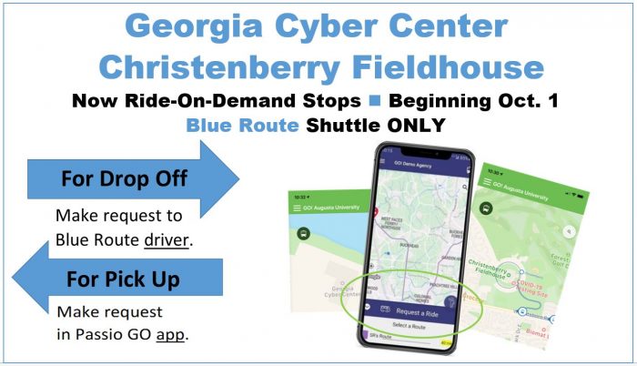 Shuttle Sign for On-Demand Stops