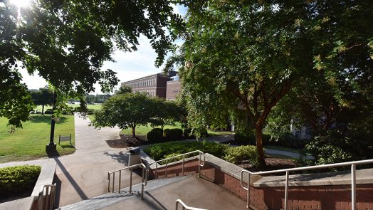 steps at college campus