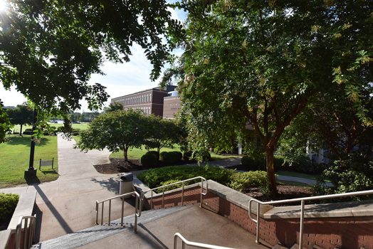 steps at college campus