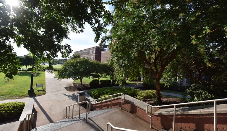 steps at college campus