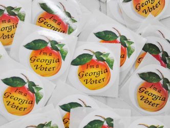 Georgia voting stickers