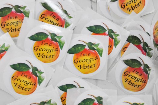 Georgia voting stickers