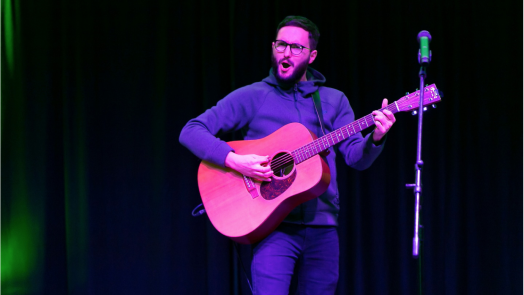 man with guitar