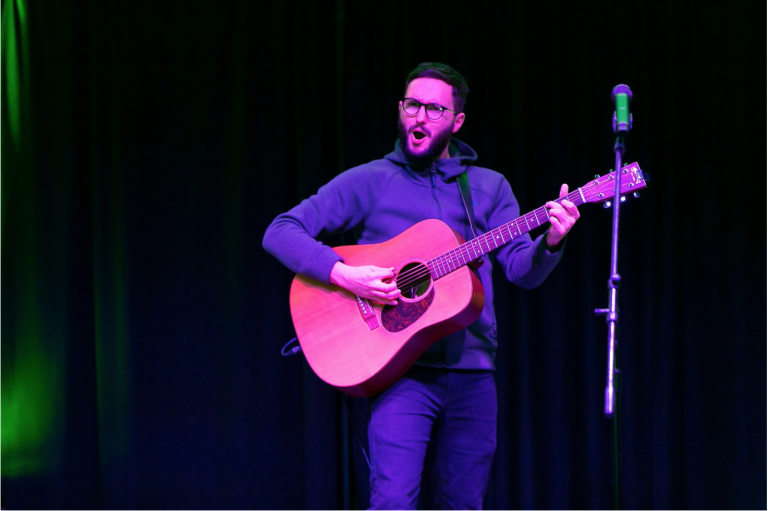 man with guitar