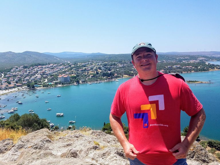 Man standing on mountain