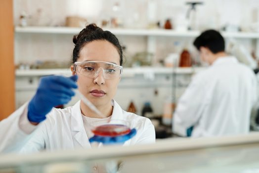Pharmacist working