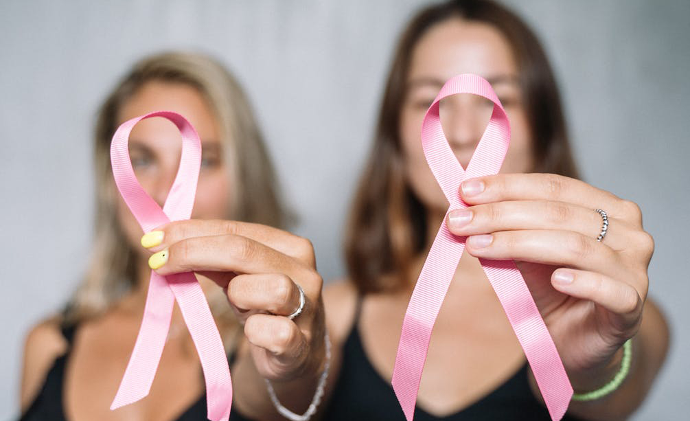 Women with pink ribbons