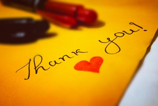 Thank you note