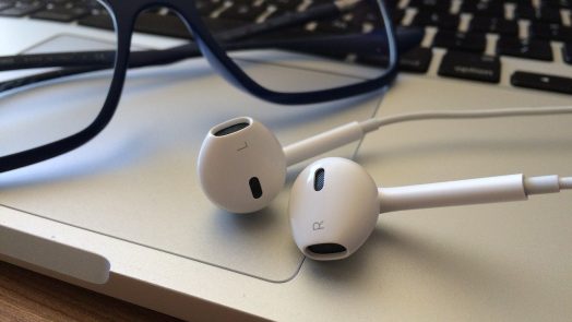 Headphones and keyboard