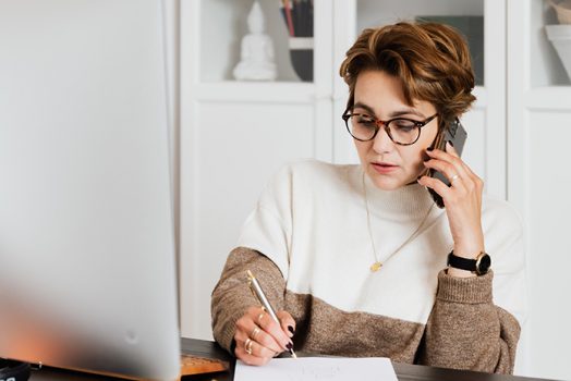 Woman on phone