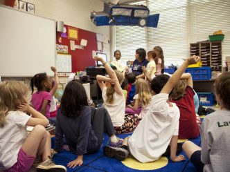 teacher and students in class