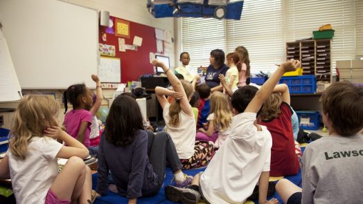 teacher and students in class