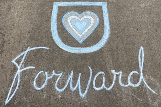 Sidewalk chalk art