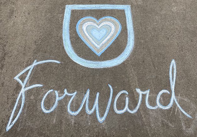 Sidewalk chalk art