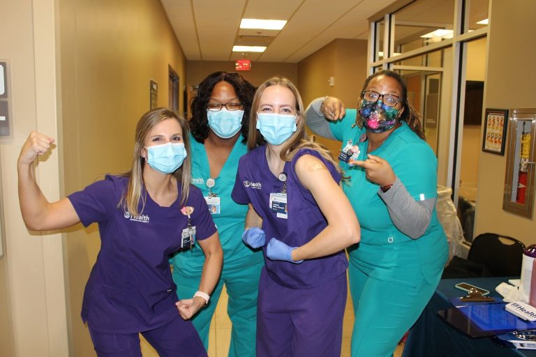 nurses with masks on