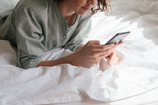 Person with phone
