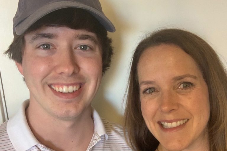 son and mother