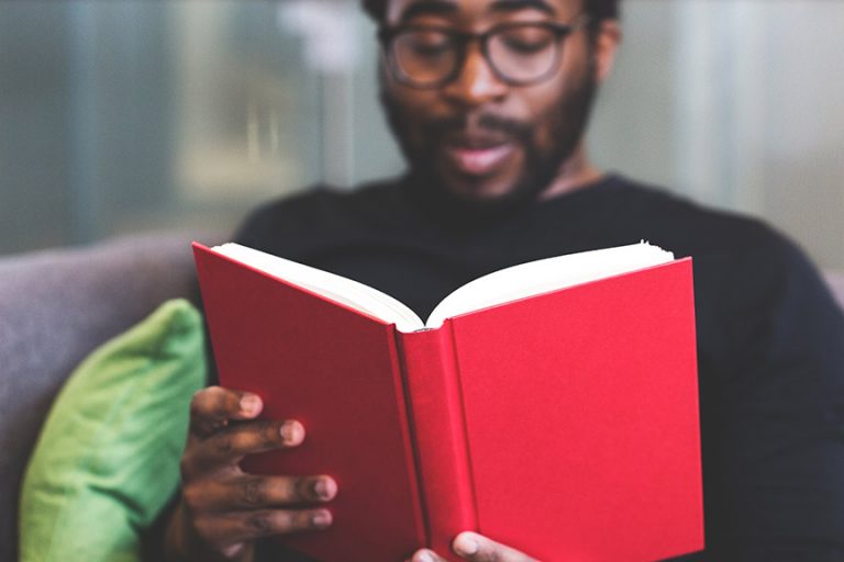 Man with book