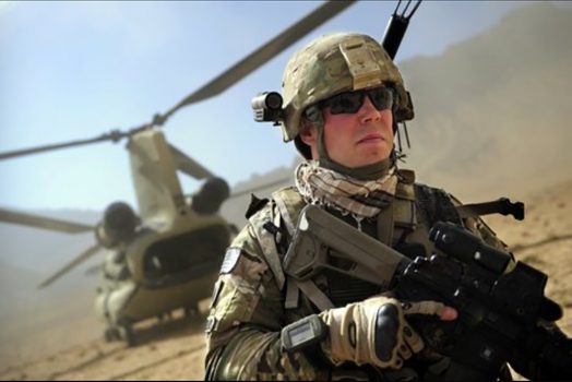 Man in Army gear
