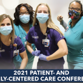 female nurses flexing