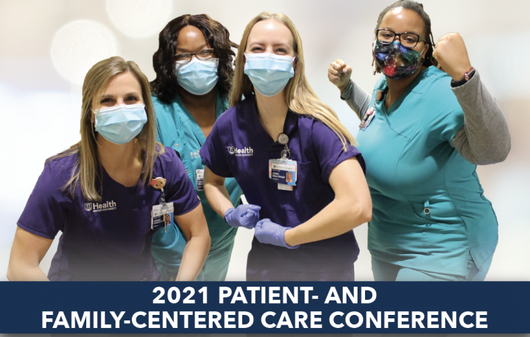 female nurses flexing