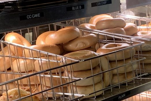 bagel display case