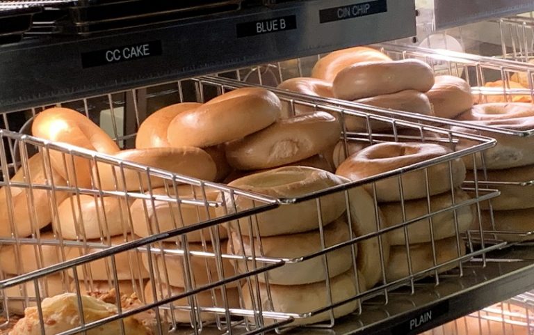 bagel display case