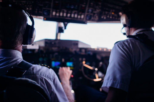 men in helicopter