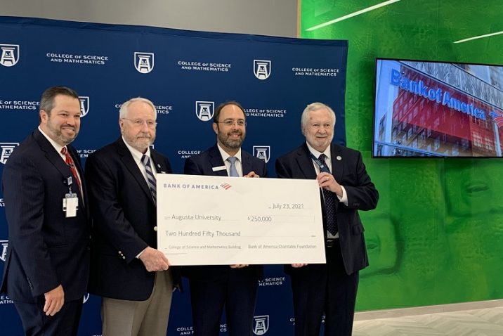 photo from article Bank of America awards $250,000 grant to Augusta University