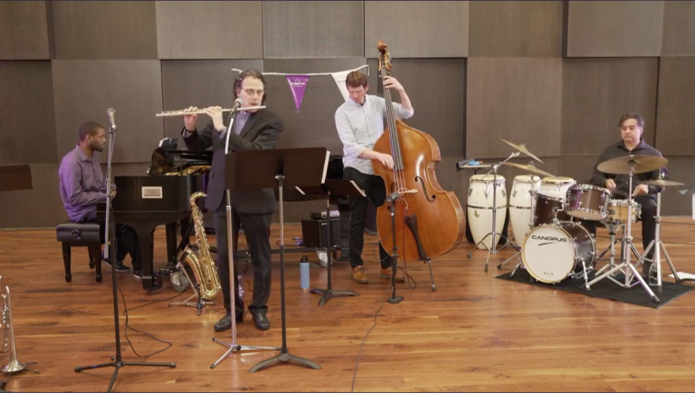 men performing live music